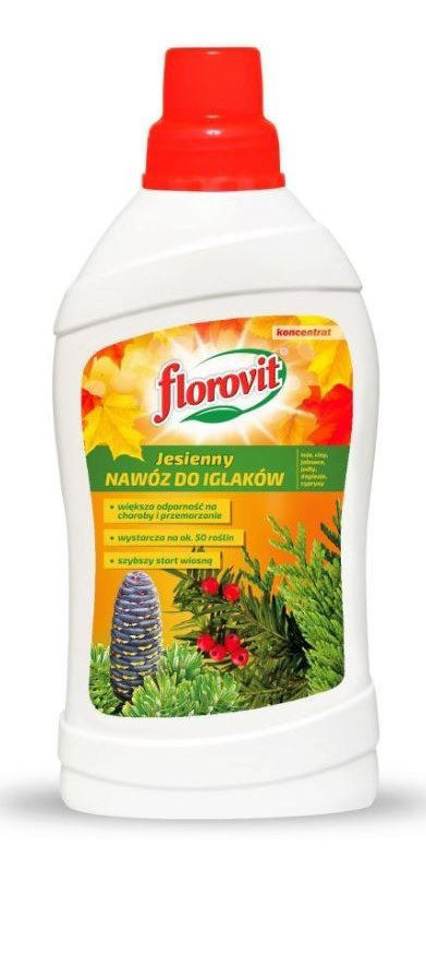 Nawóz Do Iglaków Jesienny Mineralny Płynny 1L Florovit