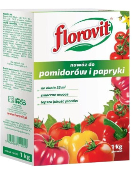 Nawóz Do Pomidorów i Papryki Mineralny Granulat 1kg Karton Florovit