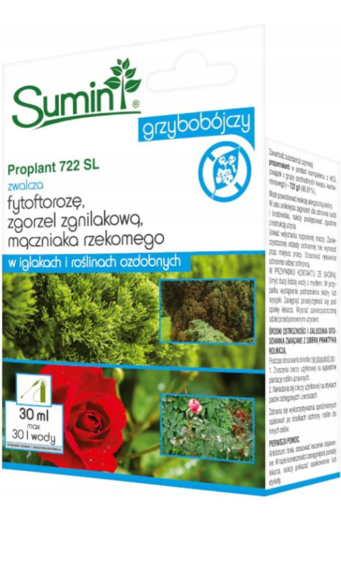 Proplant 722 SL 30ml Fungicyd Środek Grzybobójczy Do Zwalczania Chorób Grzybowych w Uprawach Roślin Sumin