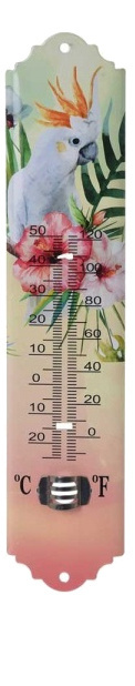 Termometr Zewnętrzny Dekoracyjny Papuga 29,5cm x 6,5cm MAK0228 GardenLine