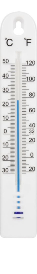 Termometr Wewnętrzny i Zewnętrzny Ścienny Plastikowy 16cm x 4,6cm Biały 014902 Bioterm