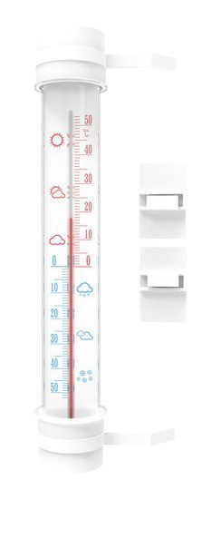 Termometr Zewnętrzny Zaokienny Rurka z Białą Skalą 27cm x 4,5cm 020900 Bioterm
