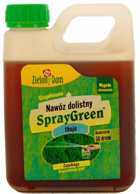 Nawóz SprayGreen do Thui przeciwbrązowieniu igie Zielony Domł