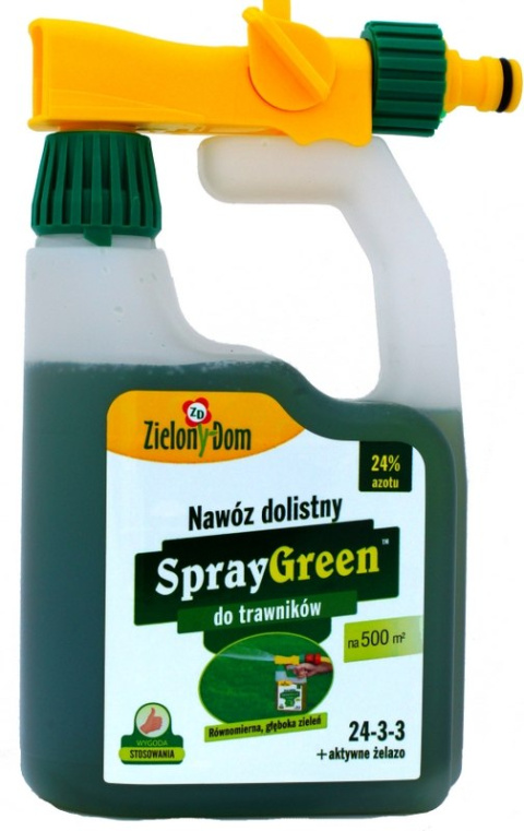 Nawóz dolistny SprayGreen do trawników Zielony Dom Nawóz dolistny SprayGreen do trawników Zielony Dom