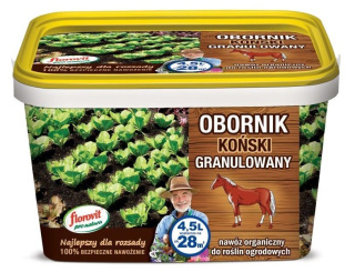 Obornik Koński Nawóz Naturalny Granulat 4,5L Pro Natura Florovit