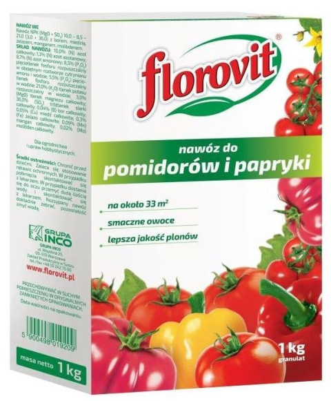 Nawóz w granulach do pomidorów i papryki Florovit