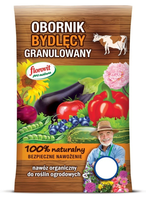 Nawóz naturalny obornik bydlęcy granulowany Florovit