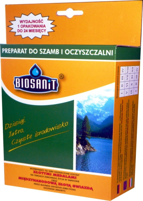 Biosanit do szamb i oczyszczalni likwiduje przykre zapachy 250g