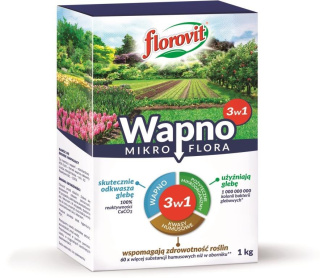 Wapno Nawozowe Wielofunkcyjny 1kg Wapno Mikroflora 3w1 Florovit