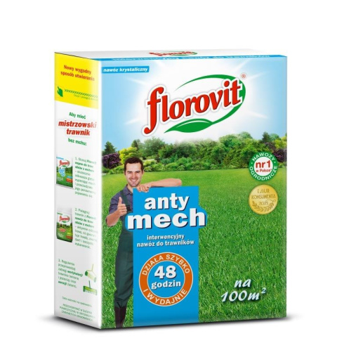 Nawóz krystaliczny do trawników anty mech Florovit