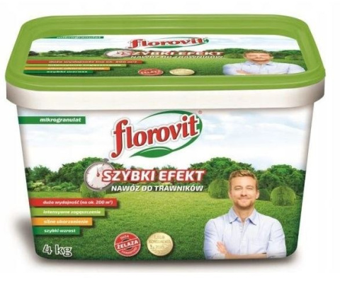 Nawóz do trawnika szybki efekt silne ukorzenienie Florovit