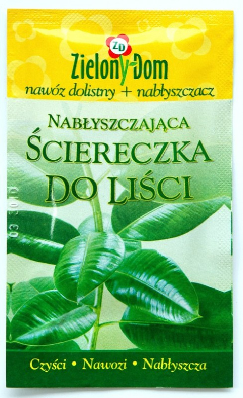 Ściereczka nabłyszczająco-nawilżająca do liści Zielony Dom Ściereczka nabłyszczająco-nawilżająca do liści Zielony Dom
