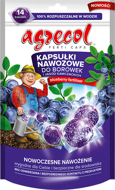 Nawóz Do Borówek i Jagód Kamczackich Mineralny Kapsułki 210g Agrecol