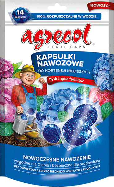 Kapsułki nawozowe do hortensji niebieskich 210g Agrecol