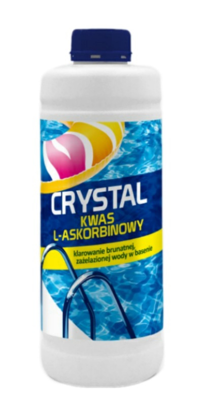 Klarownik Wody Basenowej Kwas L-Askorbinowy Płynny 1l Crystal Gamix