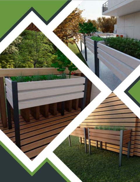 Kwietnik Rabata Ogrodowa 100cm x 50cm x 40cm Metalowa Antracyt KB4 Garden Steel Kwietnik Rabata Ogrodowa 100cm x 50cm x 40cm Metalowa Antracyt KB4 Garden Steel