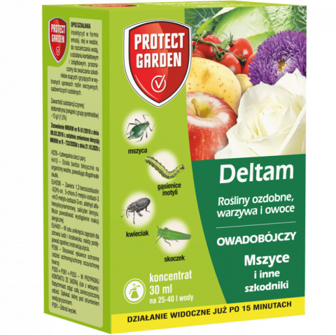 Deltam 30ml Środek Owadobójczy Do Zwalczania Szkodników w Uprawach Roślin Protect Garden