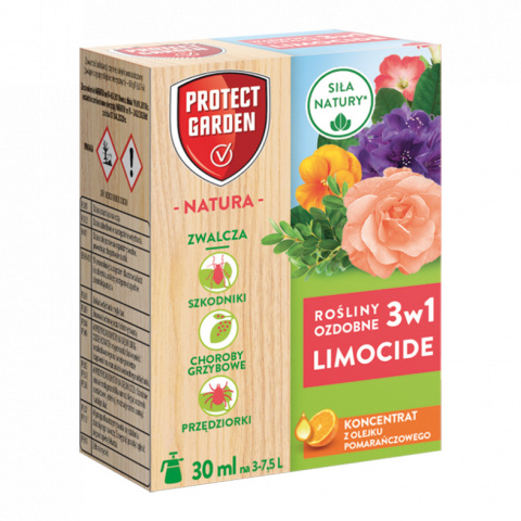 Limocide 3w1 Rośliny Ozdobne 30ml Środek Owadobójczy i Grzybobójczy Do Zwalczania Szkodników w Uprawach Roślin Protect Garden