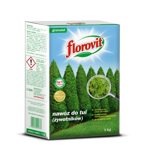 Nawóz Do Tui Mineralny Granulat 1kg Karton Florovit