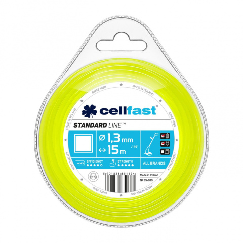 Żyłka do Podkaszarek Kwadrat 2,7mm x 15mb Cellfast