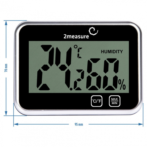 Stacja Pogodowa Elektroniczna Termometr Higrometr Wewnętrzny 170607 2measure