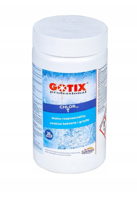 Chlor Do Basenu 90% Tabletki 20g x 50szt 1kg Chlortix T Gotix