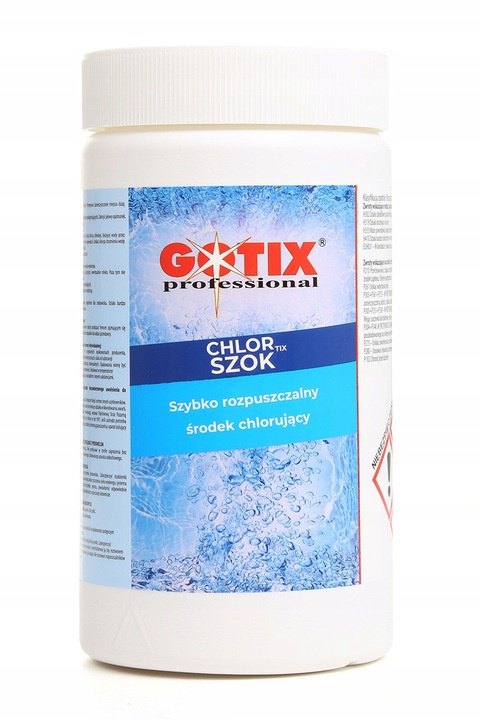 Chlor Do Basenu 65% Granulat 1kg ChlorTix Szok Gotix