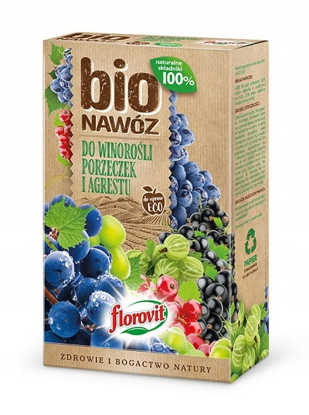 Nawóz Do Winorosli Porzeczek i Agrestu Bio Mineralno Organiczny Granulat 1,1l Florovit