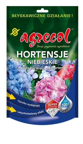 Nawóz Do Hortensji Barwiący Koncentrant Mineralny Krystaliczny 250g Agrecol