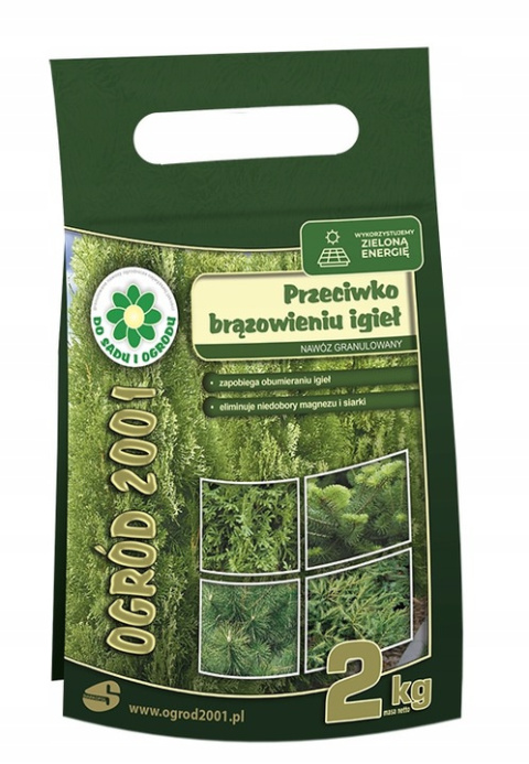 Nawóz Do Iglaków Przeciwko Brązowieniu Igieł Mineralny Granulat 2kg Siarkopol Nawóz Do Iglaków Przeciwko Brązowieniu Igieł Mineralny Granulat 2kg Siarkopol