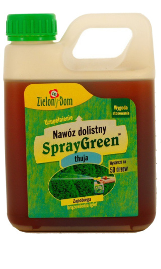 Nawóz Do Thui Dolistny Mineralny Płynny Zapas 950ml SprayGreen Zielony Dom