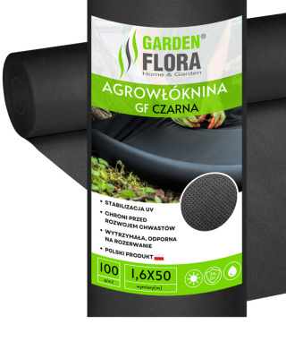 Agrowłóknina Czarna 100g/m2 UV 1,6m x 50mb GF Agro