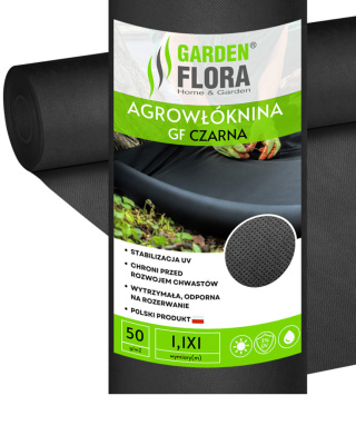 Agrowłóknina Czarna 50g/m2 UV 1,1m x 1mb GF Agro