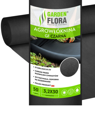 Agrowłóknina Czarna 50g/m2 UV 3,2m x 30mb GF Agro