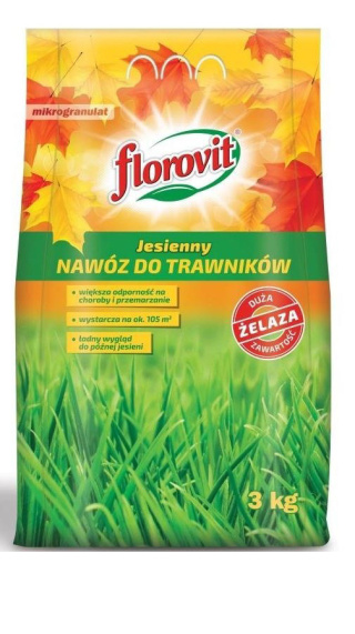 Nawóz Do Trawy Jesienny Mineralny Granulat 3kg Florovit