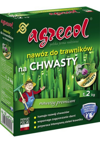 Nawóz Do Trawy Zachwaszczonej Mineralny Granulat 1,2kg Agrecol