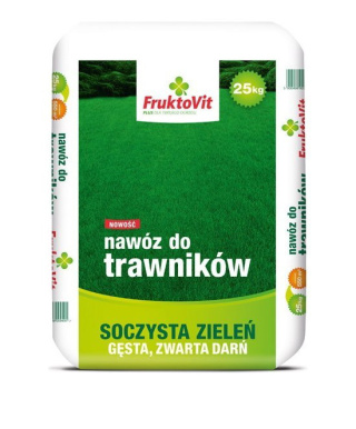 Nawóz Do Trawy Mineralny Granulat 25kg Plus Fruktovit