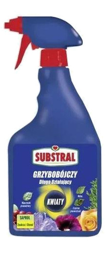 Saprol Kwiaty 750ml Spray Fungicyd Środek Grzybobójczy Do Zwalczania Chorób Grzybowych w Uprawach Roślin Substral