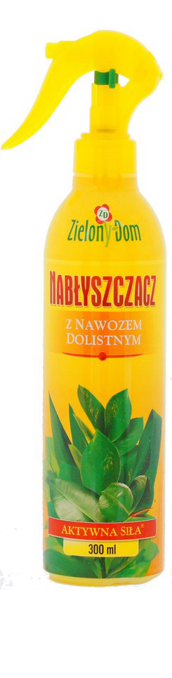 Nabłyszczacz Do Pielęgnacji Liści Nawóz i Wosk Pszczeli 300ml Pompka Zielony Dom