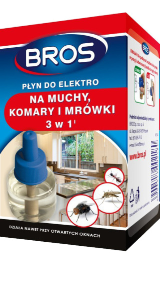 Płyn Na Komary i Kleszcze Do Elektrodumigatora Owadobójczego 3w1 Bros