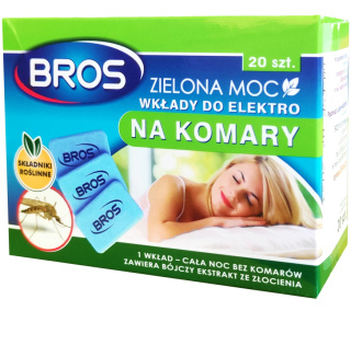 Wkład Do Elektrofumigatora Owadobójczego Na Komary Zielona Moc 20szt Bros