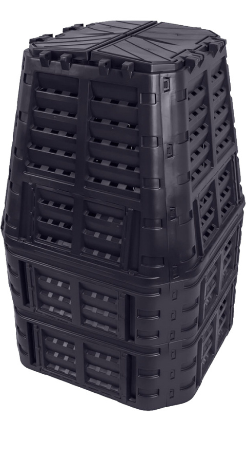 Kompostownik 1000l z Tworzywa Czarny 93cm x 93cm x 146cm Multi Composter PGroup