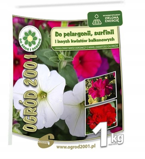 Nawóz do Pelargonia, Surfinia Mineralny Granulat 1kg Siarkopol