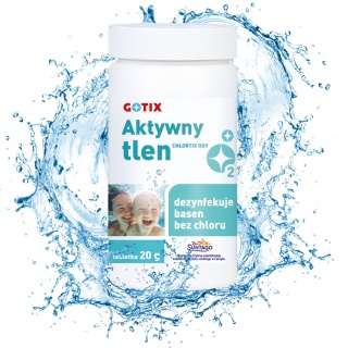 Aktywny Tlen Do Basenu 96% Tabletki 20g x 50szt 1kg Chlortix Oxy Gotix