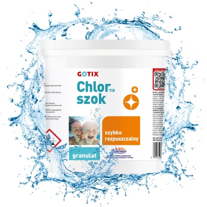 Chlor Do Basenu 65% Granulat 3kg ChlorTix Szok Gotix