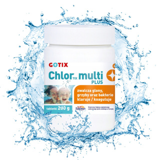 Chlor Do Basenu 80% Multi Tabletki 200g x 2szt 400g ChlorTix Multi Plus Gotix