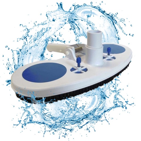 Głowica Ssąca Ze Szczotką 32cm i Zaworem Odpowietrzającym Do Odkurzacza Basenowego AquaStar