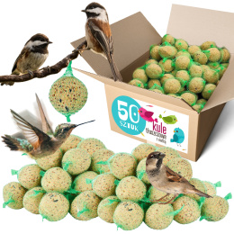 Kule Tłuszczowe Dla Ptaków w Siatce 80g x 50szt Happy Birds