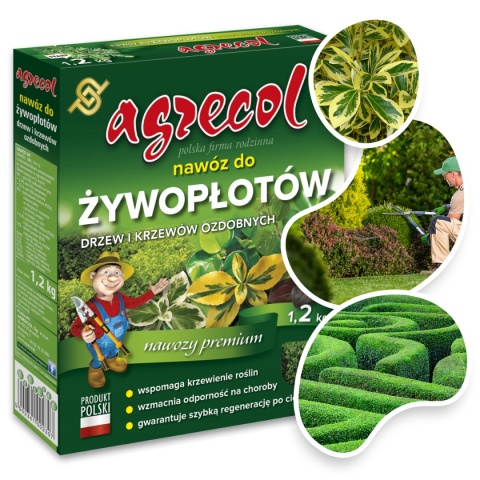 Nawóz Do Drzew i Krzewów Żywopłoty Mineralny Granulat 1,2kg Agrecol