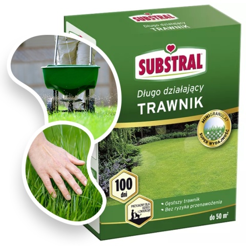 Nawóz Do Trawy Długodziałający 100 Dni Mineralny Granulat 1kg Substral